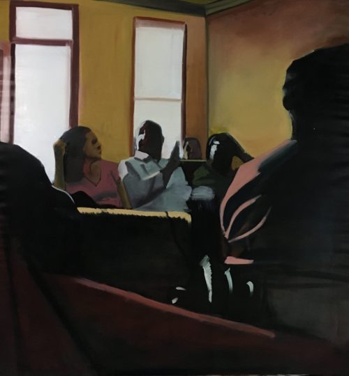 Jameel Amman, Supper at Grandma's, Oil on Canvas